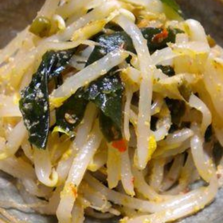 レンジで簡単!もやしとわかめの絶品ナムル